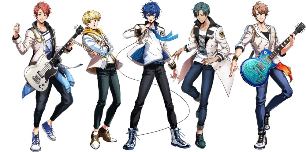 Argonavis:The first band introduced in the franchise is the Star-themed band "Argonavis"!"The Starship Riding On The Tailwinds of Fate" Their name is a reference from the Mythological ship Argo.5 college students from Hakodate coming together to make their dream reality!