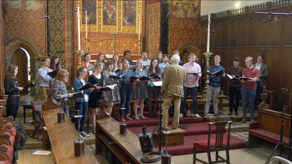 A year ago today we spent the whole day recording in chapel. We hope to release the finished tracks from that marathon session very soon, including new pieces by David Bednall and Shruthi Rajasekar.
Follow us to hear them as soon as they're available!