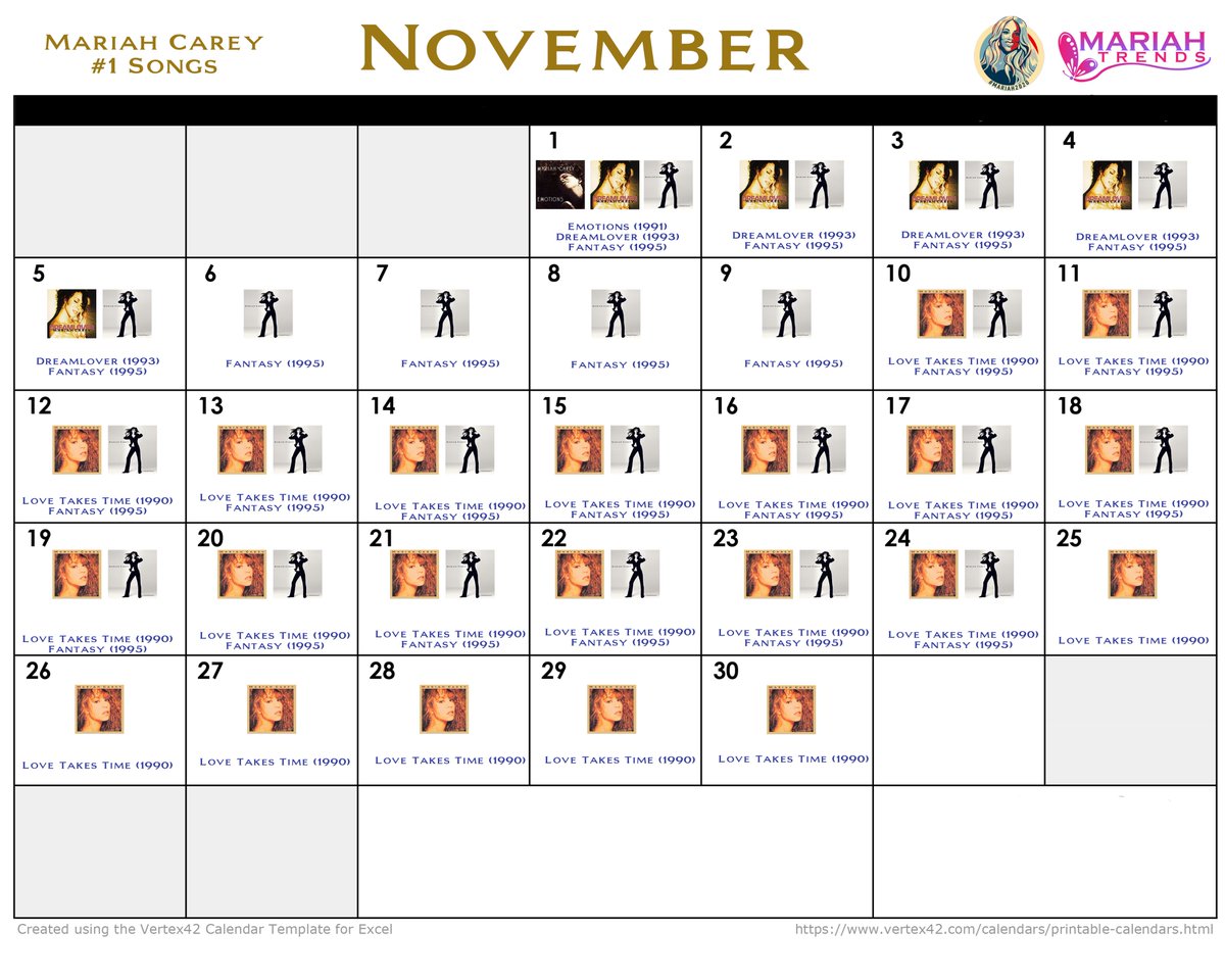 November  #MariahCalendar