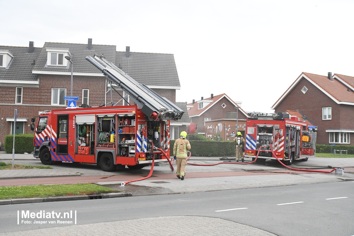 Melding grote brand Burgemeester Noletlaan Rotterdam