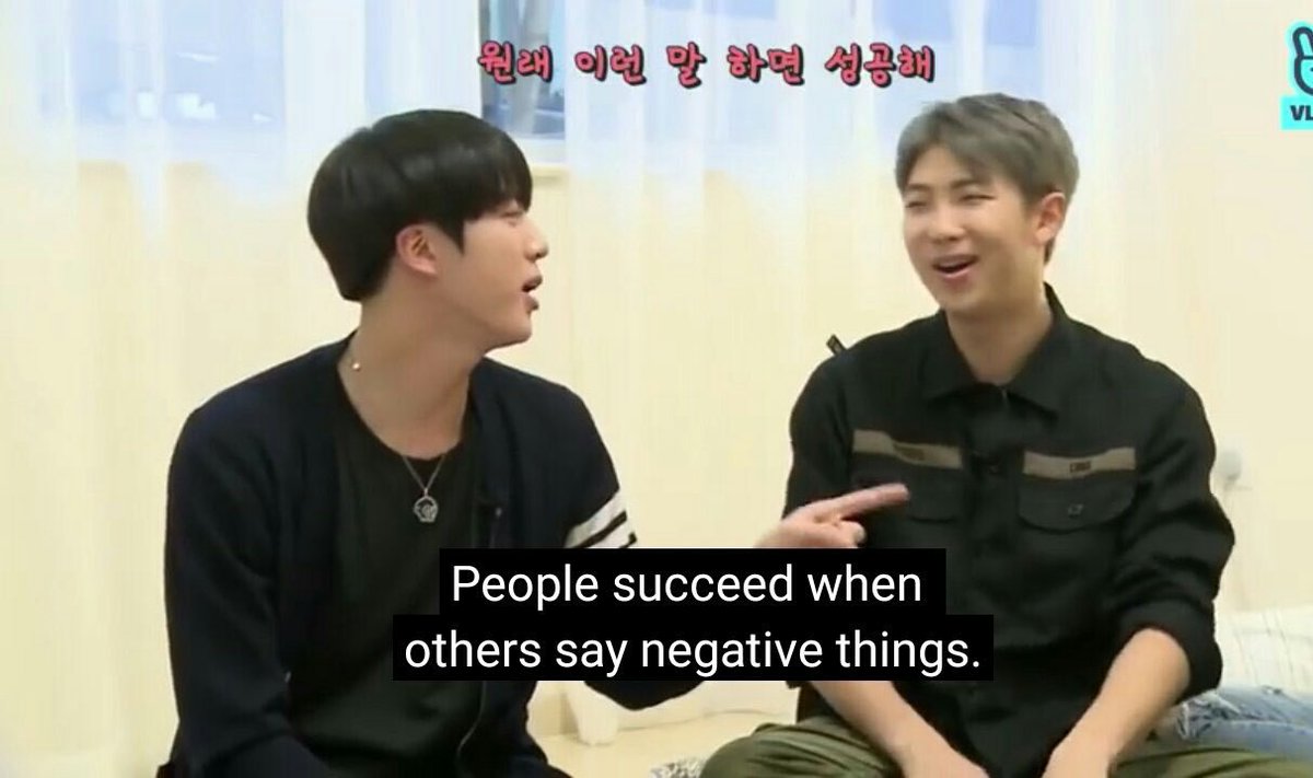 "Those who keep trying without giving up are the ones who succeed.” - Break the Silence, 2020“People succeed when others say negative things.” - Run BTS, 2018