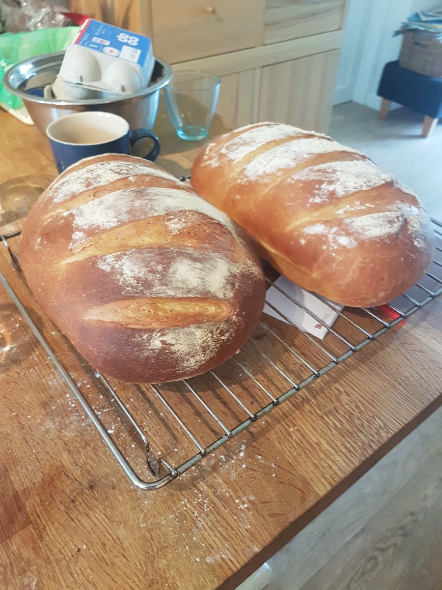 thom_crabbe's tweet photo. @CafeNonnas your flour and yeast making a fine bloomer partner to the big breakfast I made for my lovely Dad today https://t.co/aStl2TBhsD