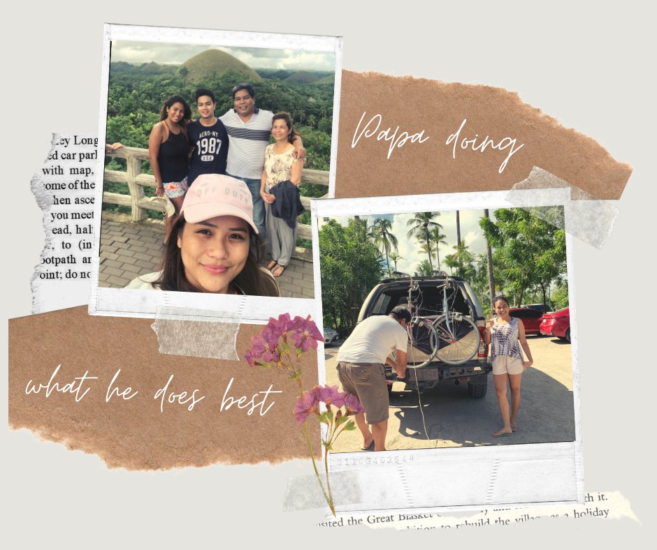 ferinasantos's tweet photo. Papa: driver, kargador, cook, chauffeur (bec driver isn't enough), supporter, problem solver, ATM, emergency fund and rock of the family. One role to fulfill them all—father. #HappyFathersDay 💪🏽 https://t.co/taEM6e3Vbk