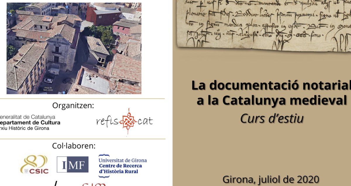 SalesFava's tweet photo. Preparant coses realment importants a explicar en el proper curs d'estiu sobre documentació notarial medieval que organitza la gent de @AHGirona i #Refiscat. Ara com ara sembla que ho hem petat... no s'hi poden fer més inscripcions 😅 https://t.co/pOwGJbz1g8