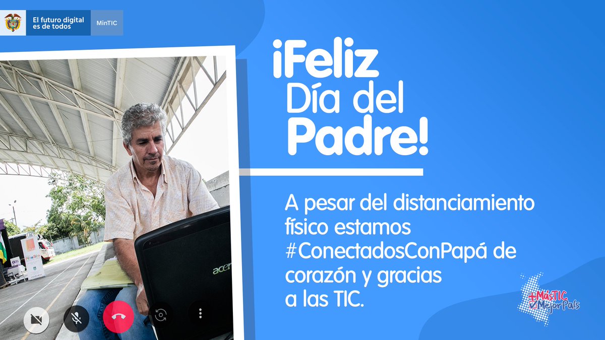 AppsCo's tweet image. ¡En casa está el héroe que más amamos! Hoy no dudes en usar las TIC para compartir en familia y sentirte más cerca de los que quieres.  ¡Así seguimos #ConectadosConPapá!