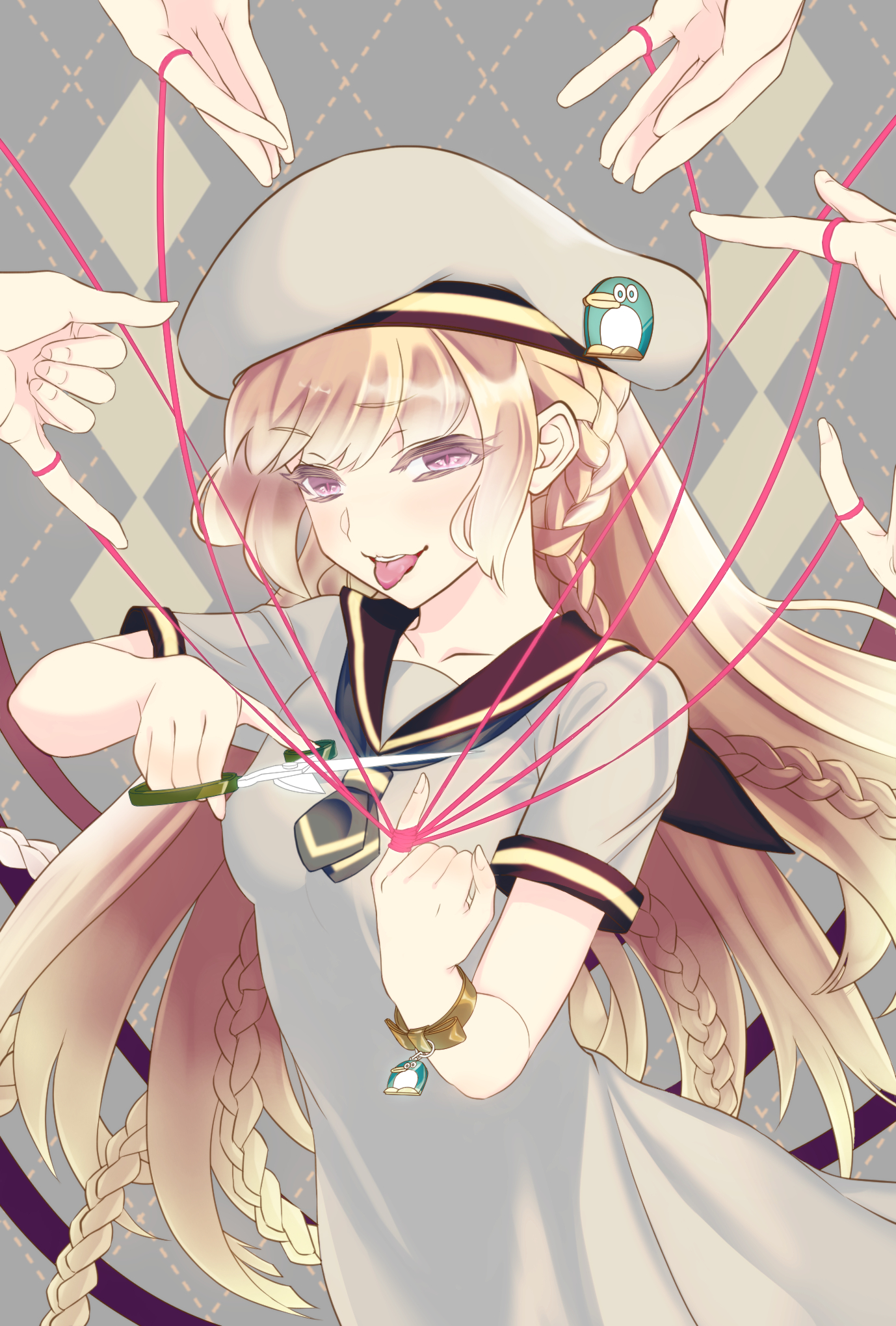 ヲネム 님의 트위터 女の子イラスト 運命の赤い糸とか好きです 創作 イラスト オリジナル T Co Dnefw9sodn 트위터