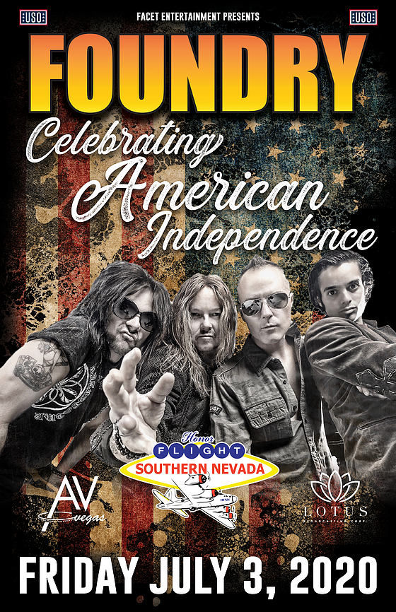 FOUNDRY (@foundryrocks) on Twitter photo Live Stream Concert with FOUNDRY Friday July 3rd at 8P “Celebrating American Independence” benefiting Honor Flight Southern Nevada 📺👀🇺🇸 Live Stream Concert with FOUNDRY Friday July 3rd at 8P “Celebrating American Independence” benefiting Honor Flight Southern Nevada 📺👀🇺🇸