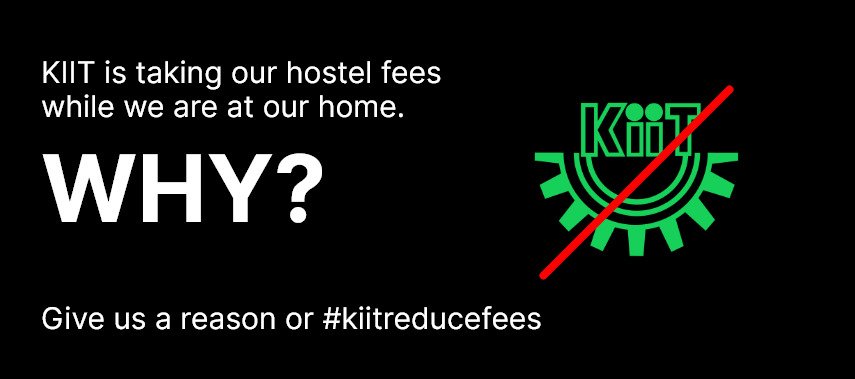 iamkiitian's tweet photo. You should be ashamed of asking for hostel fees and not being able to give any reason #kiitreducefees @KIITUniversity https://t.co/ZZNh1uSmGx