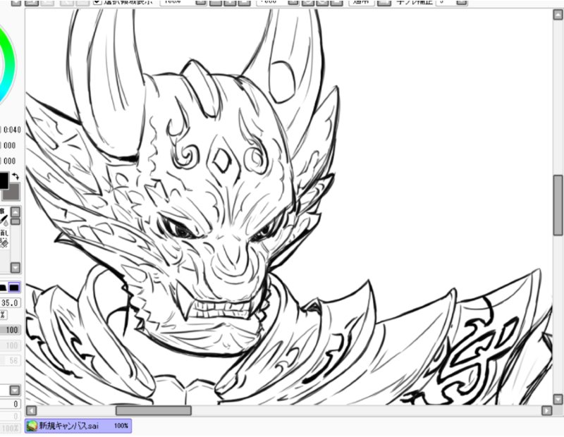 どのくらい描き込めばそう見えてくるかのラインが難しい あのよろしの漫画