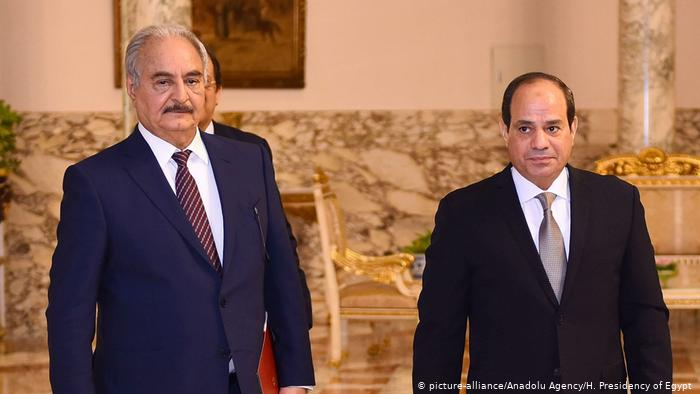 PoliticNewss2's tweet photo. Statement of the Egyptian President about the Libyan conflict: 
-Egyptian President El Sisi stated that his country could intervene in Libya. UMH, supported by Ankara, described El Sisi's rhetoric as "a threat to national security." https://t.co/b3lTFPvUWi