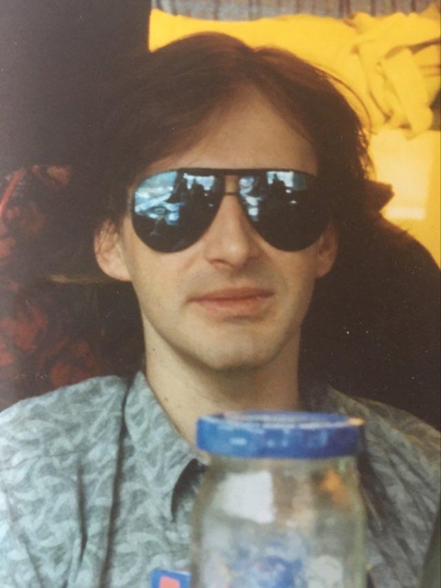 Thanks to Barbara Frost for this old photo of myself, Pyro's bassist John Cutliffe from a tour with Frank Tovey aka Fad Gadget in 1991. Great days indeed. <a href="/FadGadgetMusic/">Fad Gadget by Frank Tovey</a> <a href="/JohnCuts/">John</a>
