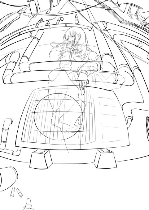 ずっと寝てるせいで全然進んでないぜ
これはクリスタで描くべきだった 