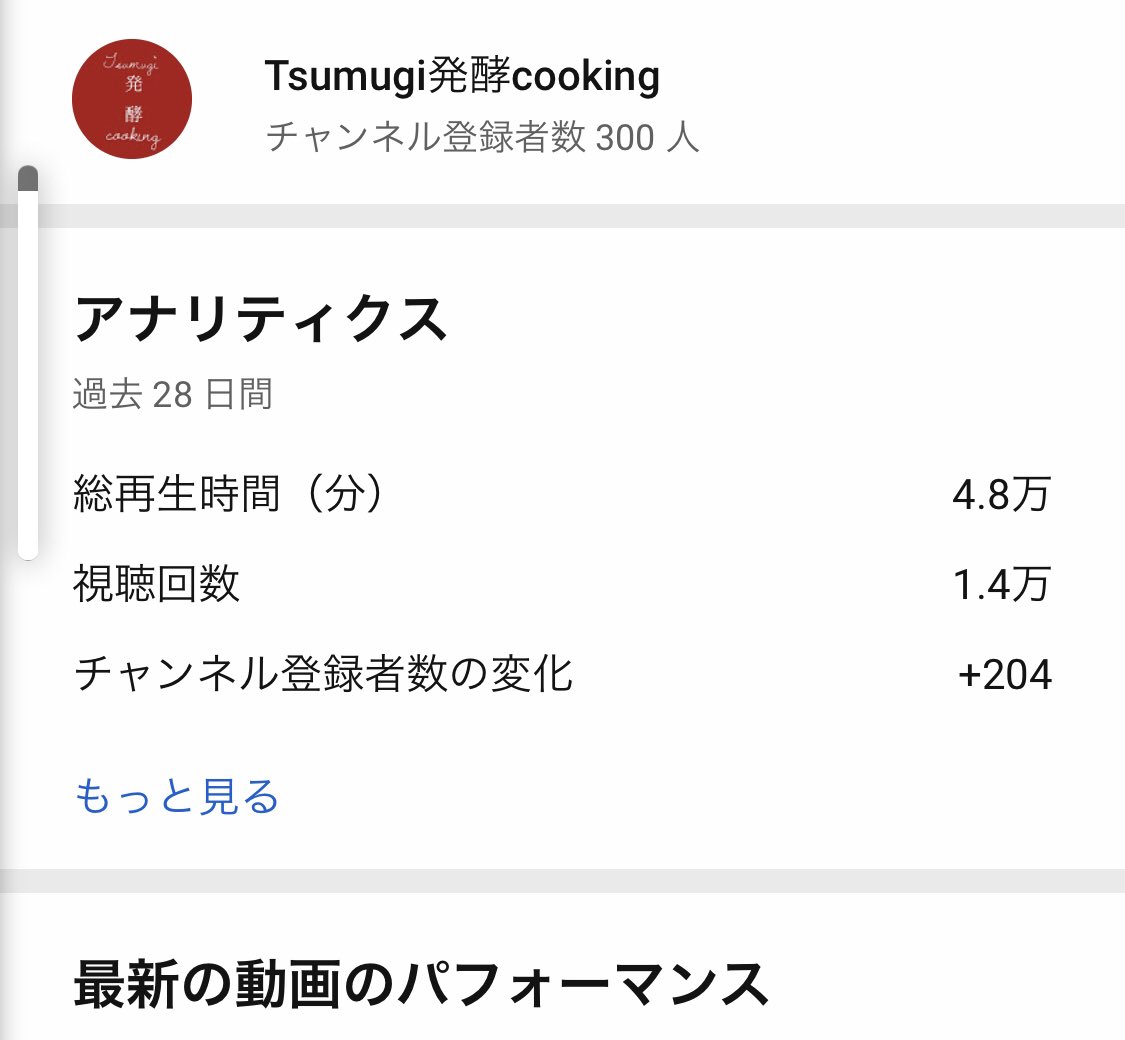 CookingTsumugi's tweet photo. 動画をはじめてほぼ2ヶ月。
今日の朝登録者数が300人越えました❁✿✾ 登録してくれた方々には感謝感謝です❁✿✾ ありがとうございます!
#YouTube #料理動画 #クッキング動画 #発酵 #CookingTsumugi https://t.co/RYm0X2PpZn