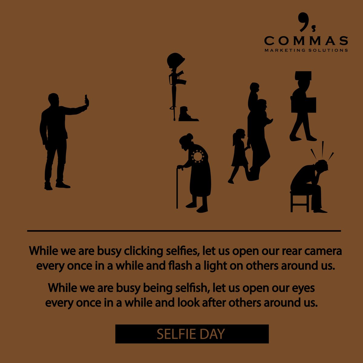 CommasCreatives's tweet photo. Sometimes being yourself can mean taking piece of altruism in the focus!
Selfie Day🤳
.
#selfieday #selfieday2020 #internationalselfieday #globalselfieday #selfie #selfietime #selfieoftheday #selfielove #clickselfie #sundayselfie #creativity #illustratorart #illustratordesigns https://t.co/rjsf7gZu7m