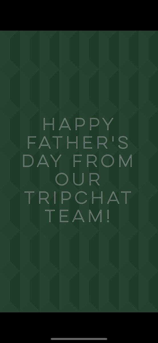 TripChatapp's tweet photo. We hope everyone has a great Sunday &amp; Happy Fathers Day���️ https://t.co/l5l6mNqaxv