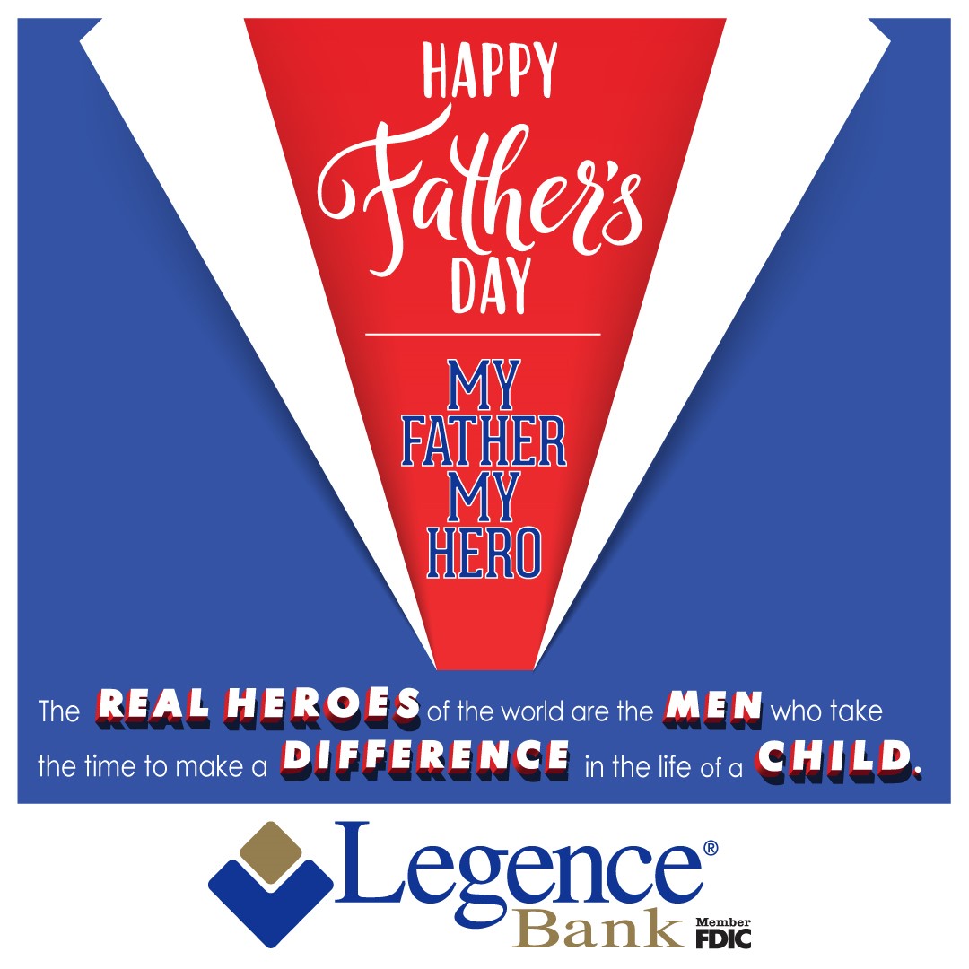 HAPPY FATHER'S DAY!!! We love all the dads, grandpas, granddads, papas and all the special men in your families!! Thanks for being a HERO to your family! We hope you have a wonderful day doing what makes YOU happy.| Member FDIC #LegenceLovesLocal
almanac.com/fact/fathers-d…?