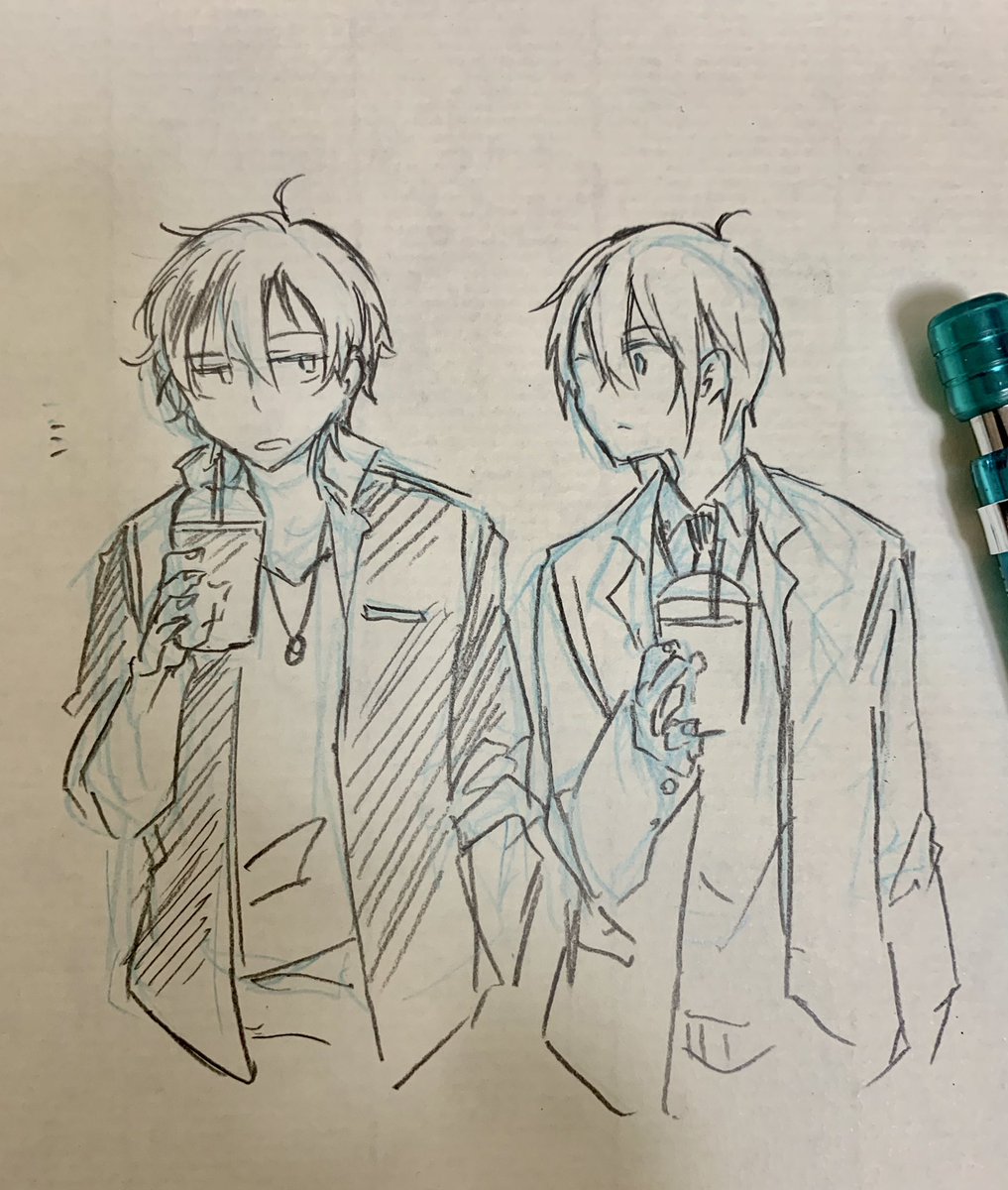 お友達からくりんばのシェアの概念という知見を得たので落書き(現パロかもしれない) 