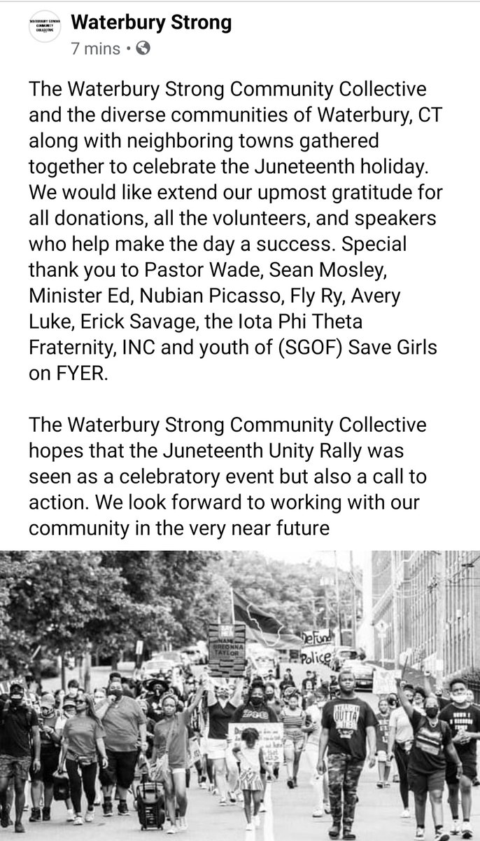 WaterburyStrong's tweet photo. #WaterburyStrong https://t.co/S6l4eCc14r