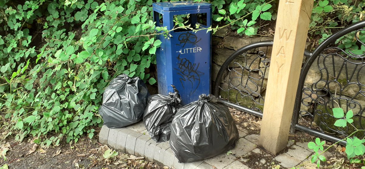 Just done a socially distanced clean up of the Riverside  Way at Lockwood with <a href="/GreenPartyKaren/">Karen Allison</a> and <a href="/SueLeerichards1/">Sue Lee-Richards</a> filling 7 bin bags. Lovely hidden gem.