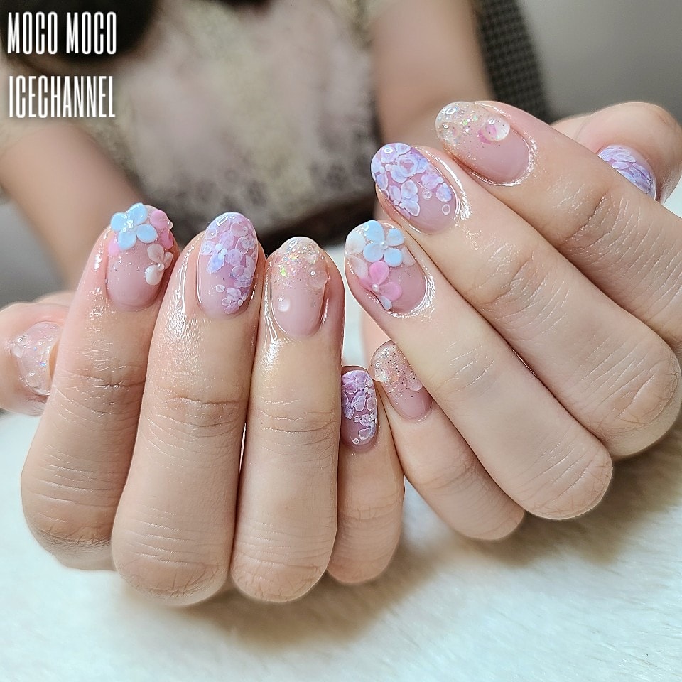 O Xrhsths Ice Nailist あいすちゃん Sto Twitter 水滴つき 垂らし込み紫陽花ネイル T Co Vouvqreg0i ネイル Nail ジェルネイル 紫陽花 紫陽花ネイル 垂らし込み 垂らし込みネイル たらしこみネイル たらしこみフラワー エンボスフラワー