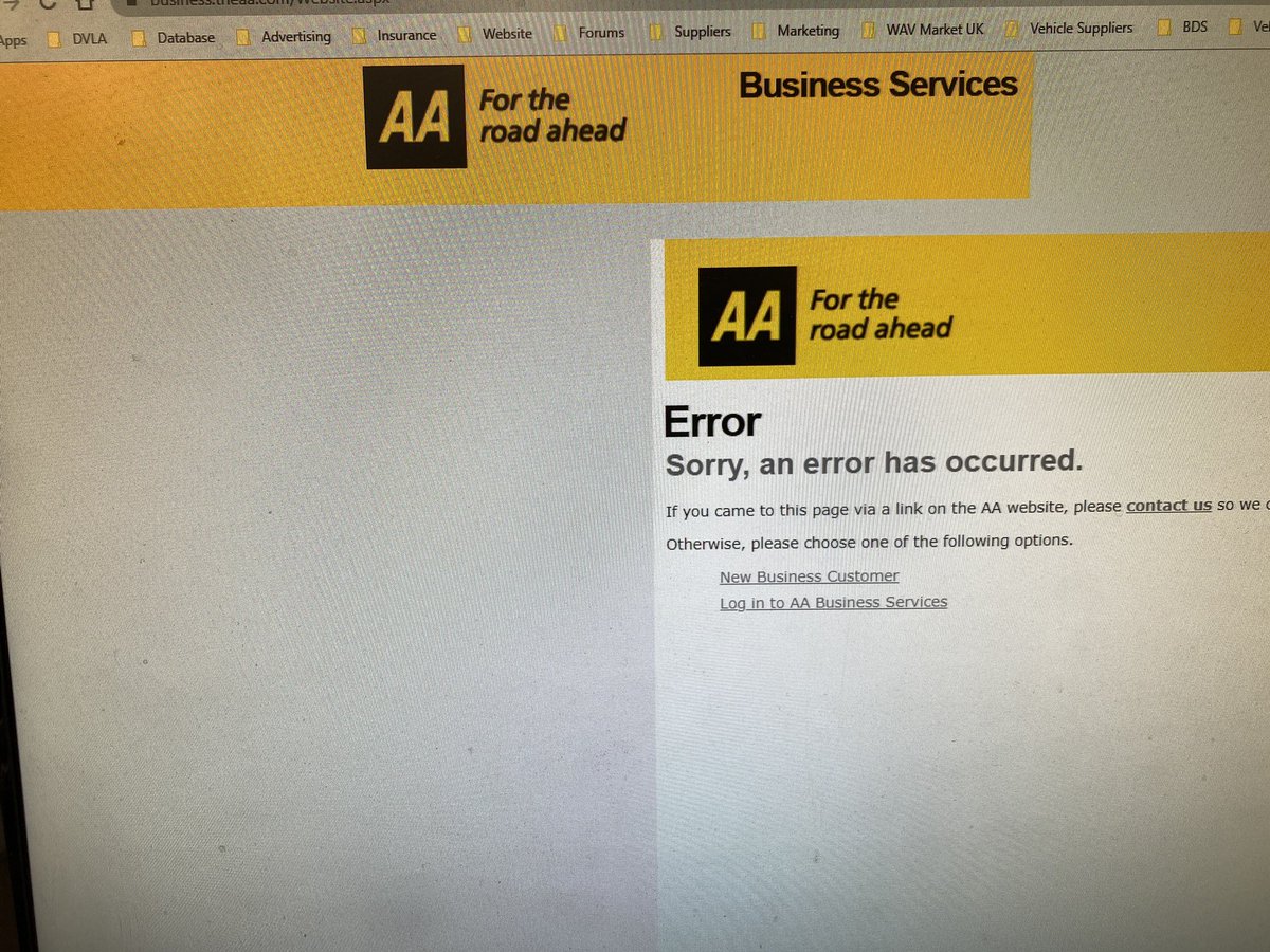 radu_ana's tweet photo. @TheAA_UK Still hasn’t heard from you and your business portal still doesn’t work. Trying on both browsers, Chrome and Explorer... very frustrating https://t.co/xBkoaEQ6wY