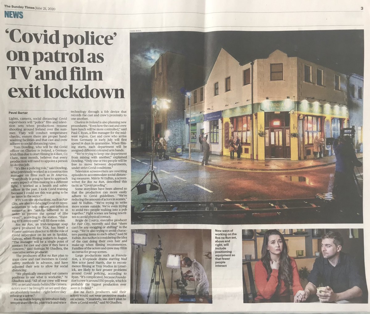 productionPeop's tweet photo. The new #job of ‘Covid Police’ as #TV and #Film #production gradually start up again. https://t.co/P18MR83FfW