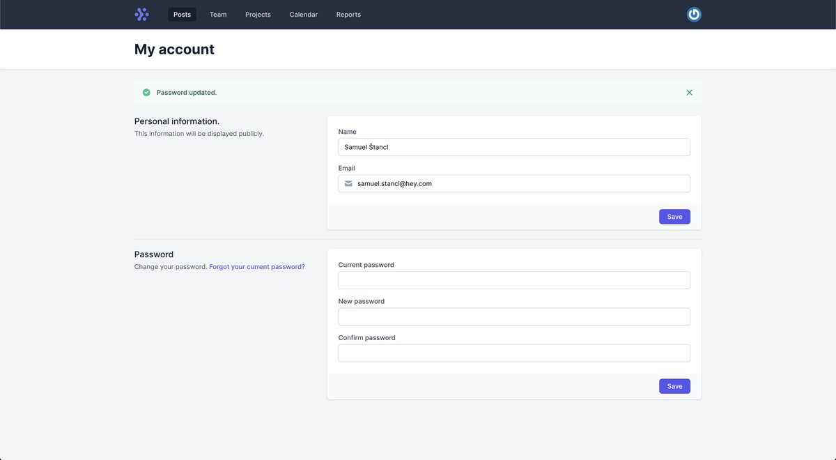 samuelstancl's tweet image. Working on my #tenancyforlaravel SaaS boilerplate. Building UIs with @tailwindui feels like rapid prototyping and having a professional designer at the same time 🔥
Great stuff!