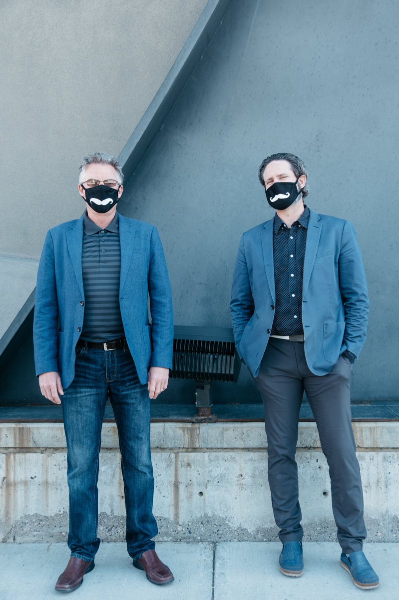 The Fathers of Holden + Taylor! Two special men, Scott &amp; James. Scott; our BOSS (business owner solutions and strategies), James our wisdom leader, each bringing a special perspective and passion for serving others.
🌿
Photo by <a href="/fullblastyyc/">Full Blast Creative</a> 
Masks by <a href="/pressedyyc/">Pressed YYC</a>