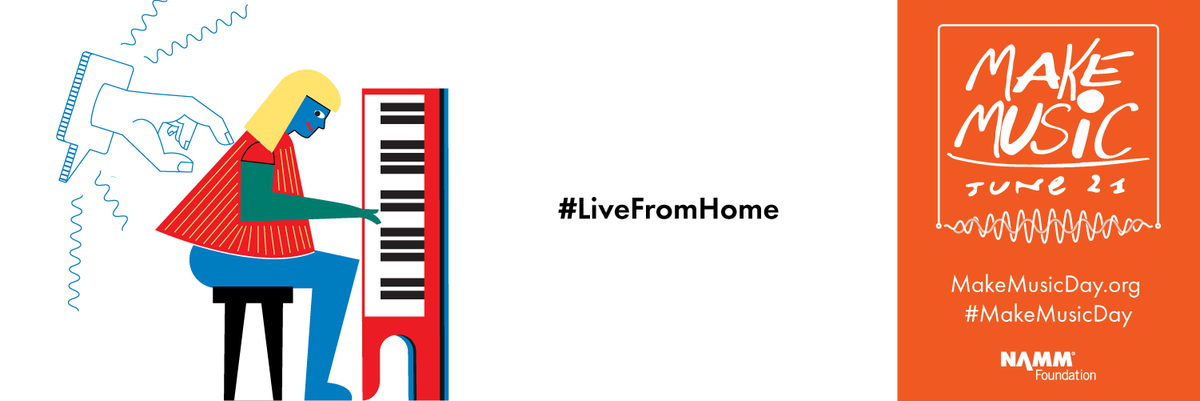 makemusicroc's tweet photo. LIVE FROM HOME CHALLENGE. In partnership with Make Music Australia and Make Music China, the Make Music Alliance invites everyone to record and post a musical performance from home TODAY June 21, and tag three friends to challenge them to do the same.

#makemusicroc #makemusicday https://t.co/Aqca5xnl2j