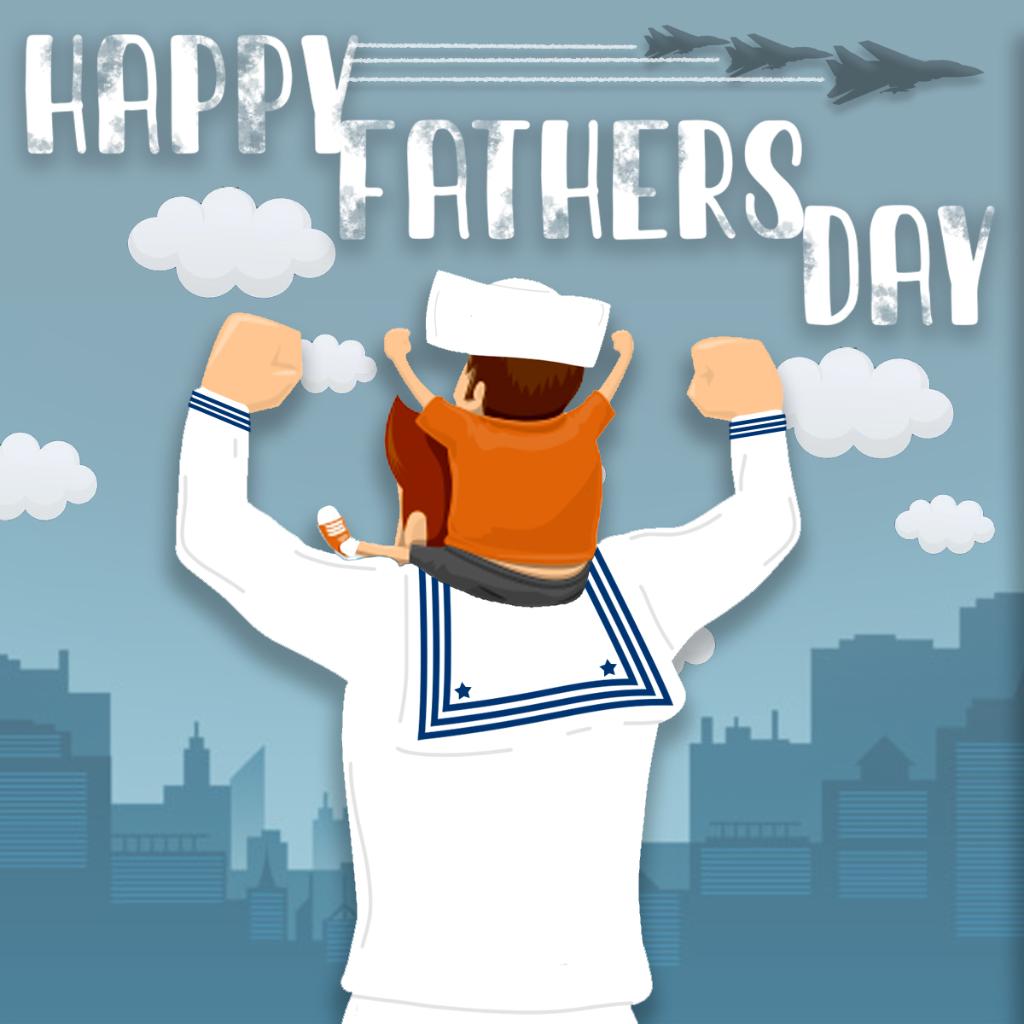 USNavy's tweet photo. To all the fathers of our Sailors and our very own #USNavy Sailor-Dads, HAPPY FATHERS DAY! #FathersDay #Dad https://t.co/jYBexP4kf2