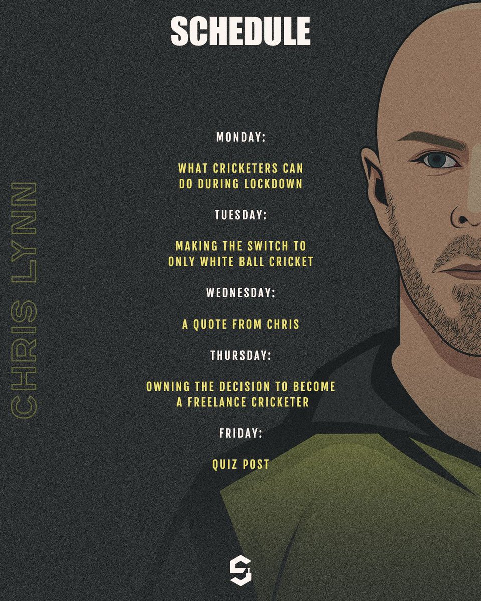 Excited to launch our first week of content!

Tthe upcoming week is all about getting Chris’ views on lockdown restrictions as well as finding out more about the decision behind becoming a freelance, T20 specialist!

#cricket #shotsjournal #batting