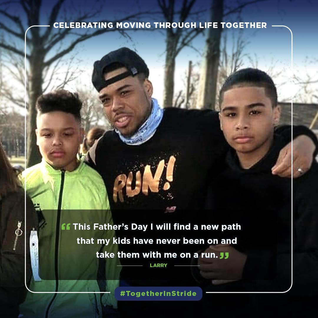 nyrr's tweet photo. As we celebrate Father's Day at #NYRR, we wanted to highlight the generational stories of running and the impact it can have on families. Read more here https://t.co/pm9mSYAj9V and remember to move #TogetherInStride! Happy Father's Day from the Striders Family. https://t.co/ZSZn13VpZf