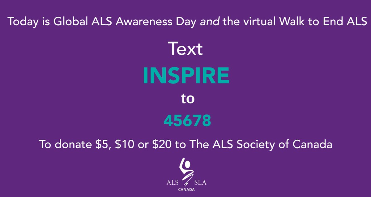 ALSCanada's tweet photo. This weekend only you can text to give to the #WalktoEndALS! And when you give, your gift will be matched by our partner @BrainCanada who are generously matching 40% of funds raised toward investment in #ALS research. Double your impact now! https://t.co/CyqMkvEwFc