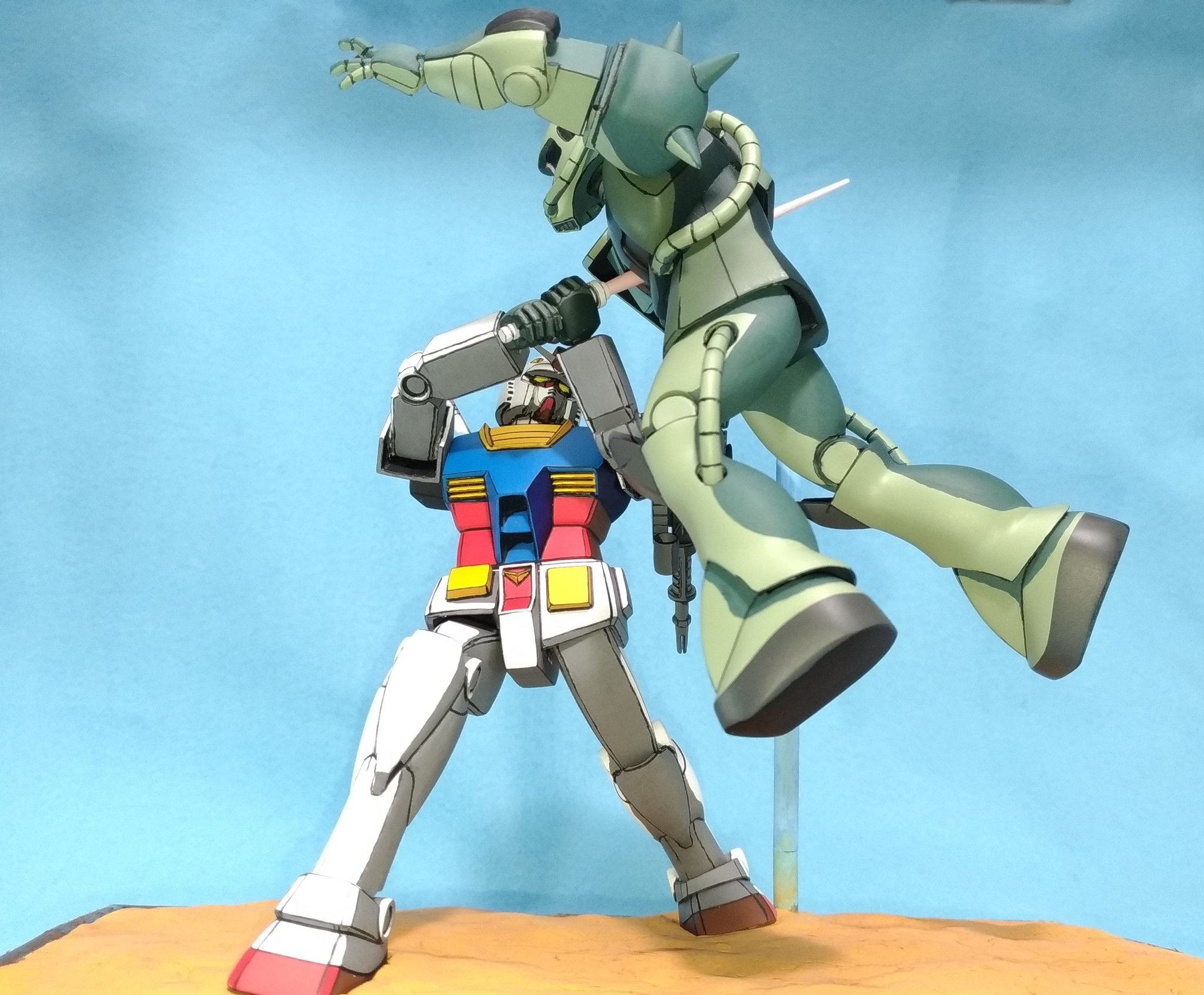 ガンダム ザクヘッドのアニメ塗り ガンダム ザクヘッドのアニメ塗り (annkoromoti on X: