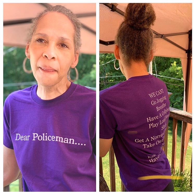 TheRealFiskU's tweet photo. “Dear Policeman....” it’s not too late to support the cause✊🏽✊🏿✊🏾message us if you would like to purchase yours https://t.co/wTJNVeqmKg