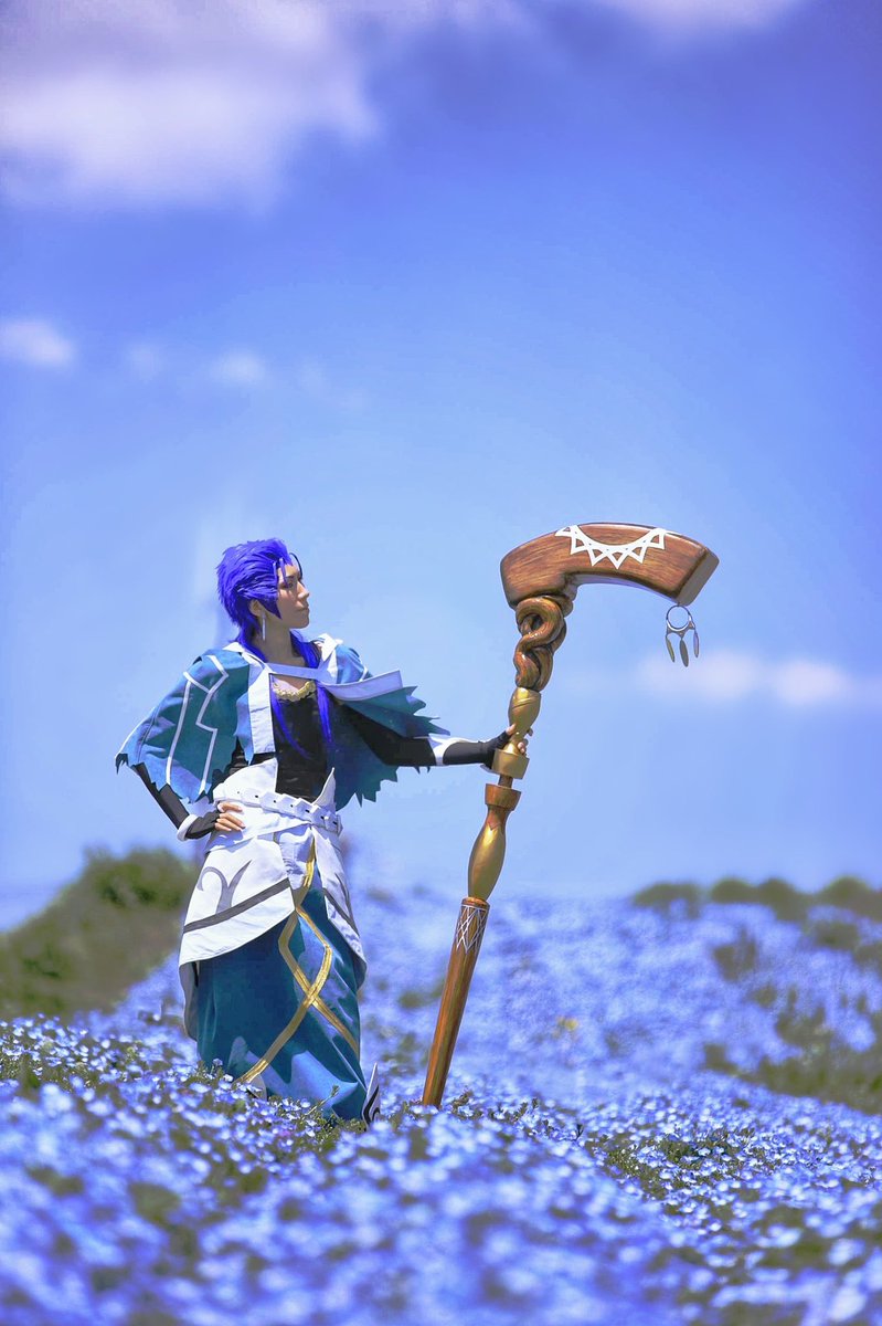 FGO キャスタークー・フーリン コスプレ衣装 ドルイドの杖セット コスプレ写真＊FGO】 2020.06.21 『夏至』 一生推し🌙✨ ニキ達全員