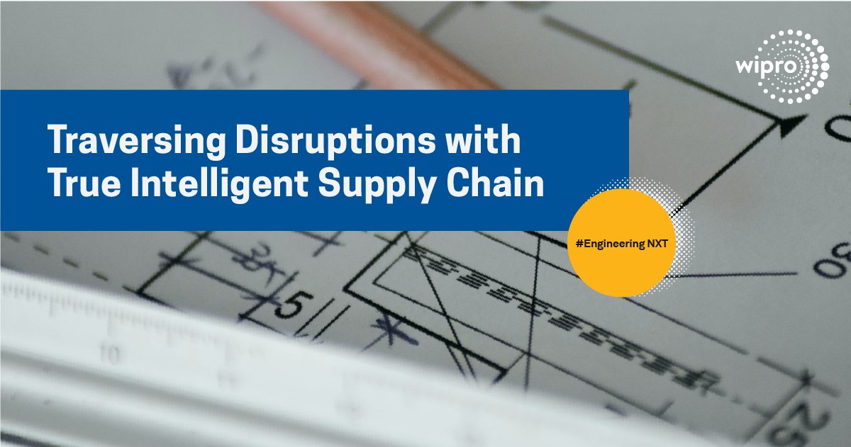 Wipro's tweet photo. A strong, intelligent #SupplyChain can automatically look at multiple facets and feed intelligence to produce the right product at the right time, in the right place. Read more: https://t.co/rfS5kHet2H
#EngineeringNXT #NavigatingDisruption https://t.co/3iV8MrTVQr