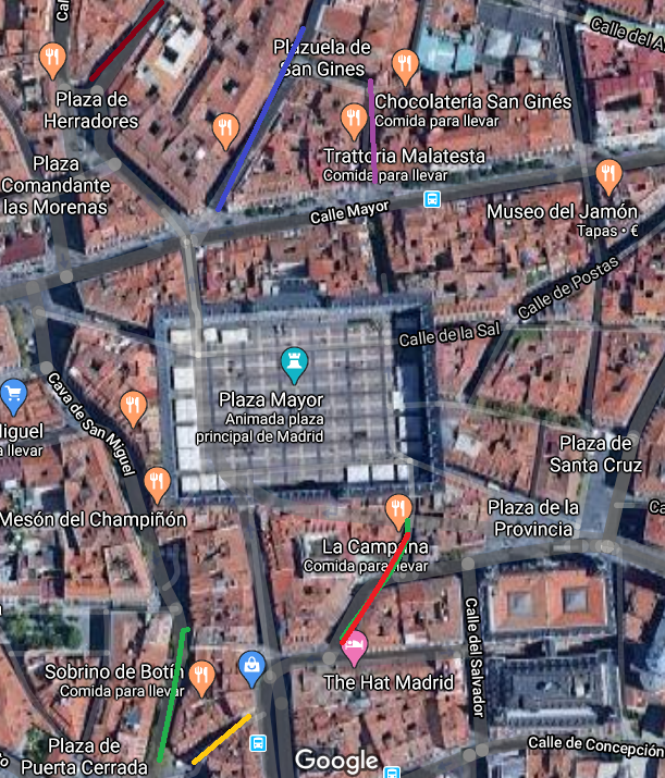 carolguillenn's tweet photo. Numerosas calles que rodean la #PlazaMayor de #Madrid recuerdan a los gremios que trabajaban en sus calles, ya que esta plaza era el antiguo "centro comercial" de la ciudad. Al sur de la plaza #Cuchilleros #Latoneros y #Botoneras por ese orden https://t.co/XFecpf8gaM