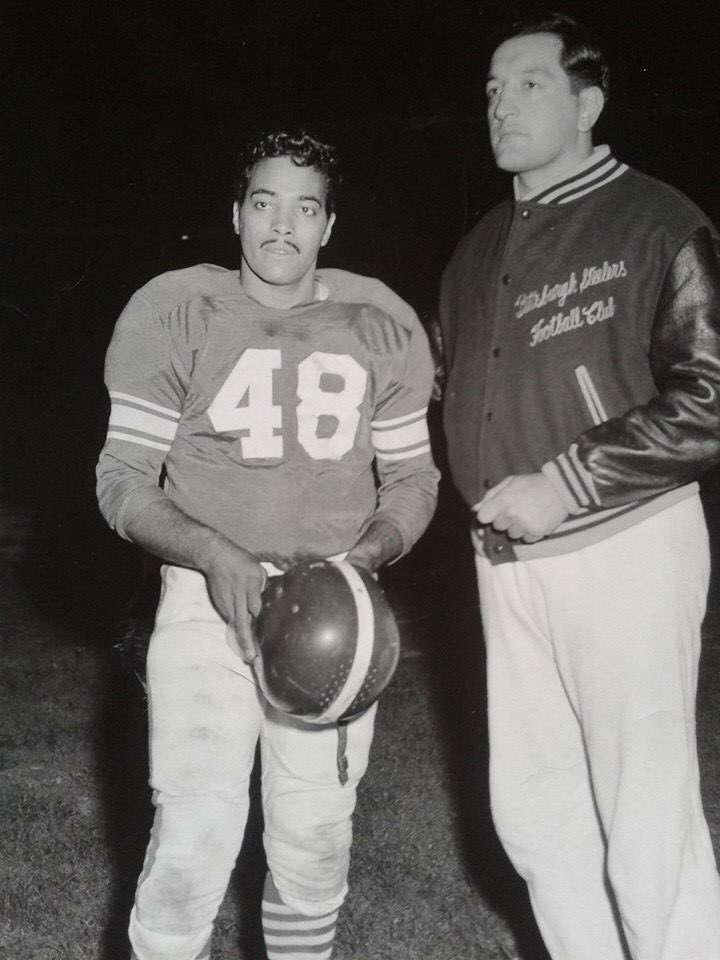 Happy Father’s Day to my Dad! He passed many years ago, but he taught me to always follow my passions and to dream big. Here he is chasing his dream of play professional football.  Thank you, George, Sr!!!!