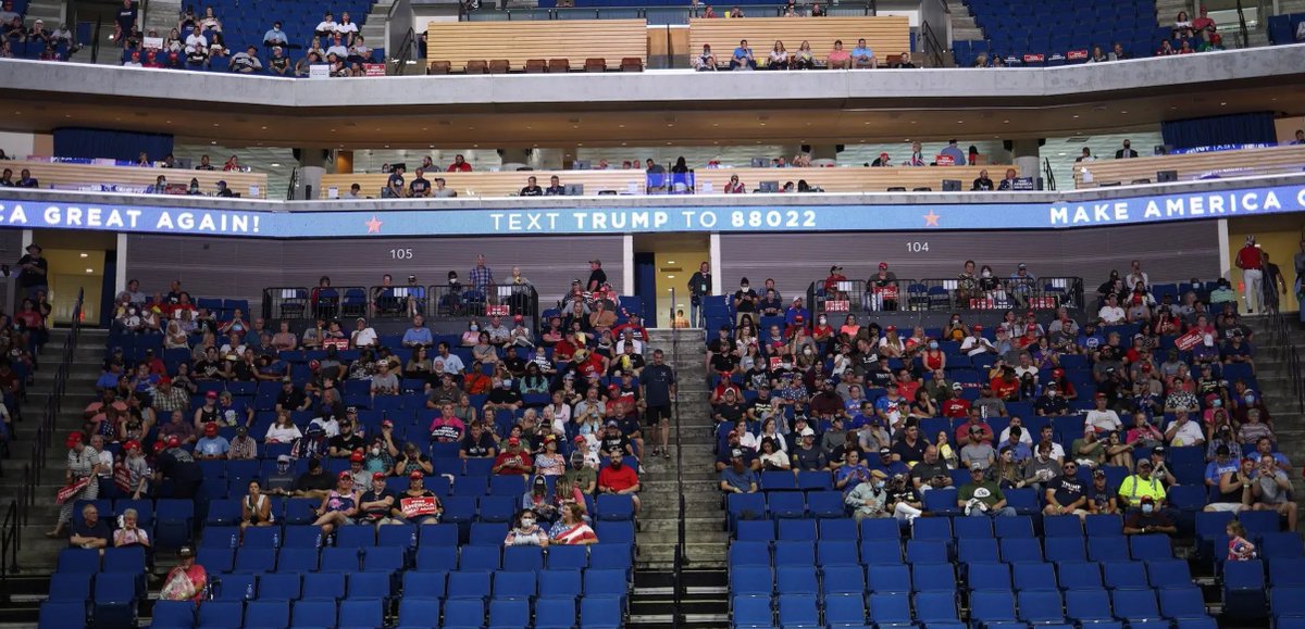 "Even the best propaganda can't conceal constant political failures." Quotation from Nazi propagandist Schulze-Wechsungen  https://research.calvin.edu/german-propaganda-archive/polprop.htmTrump's Tulsa crowd size after getting pranked by teenagers 