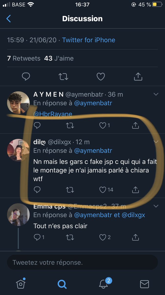 bla___infos's tweet photo. @dilxgx dit avoir jamais parler avec chiara ! Sa devient trop perturbant #Balancetontiktokeur https://t.co/J8o8kp5wKw
