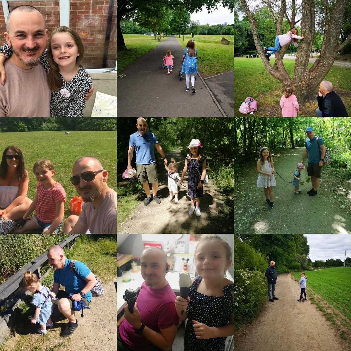 Angc190's tweet photo. Happy fathers day to the best Daddy and husband in the whole world.  We love you to the moon and back xxx 😘 @rikc1975 https://t.co/Ppf6f0229O