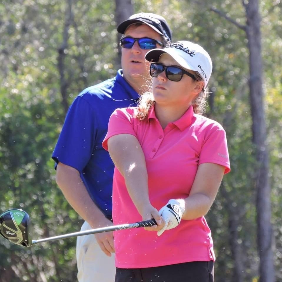 USFWGolf's tweet photo. “He’s the smartest man I know and inspires me to be my best. Happy Father's Day, dad!”

A special #HappyFathersDay2020 message from @AshleyZagers.

#HornsUp 🤘 https://t.co/3oAe8Nh0OU