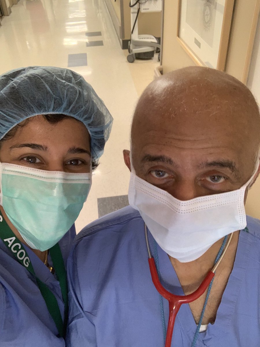 Happy #FathersDay to a great father-daughter team and all of those working today on the front lines ⁦<a href="/GWHospital/">GWHospital</a>⁩ and ⁦<a href="/GW_MFA/">GW MFA</a>⁩ to care for families in #DC