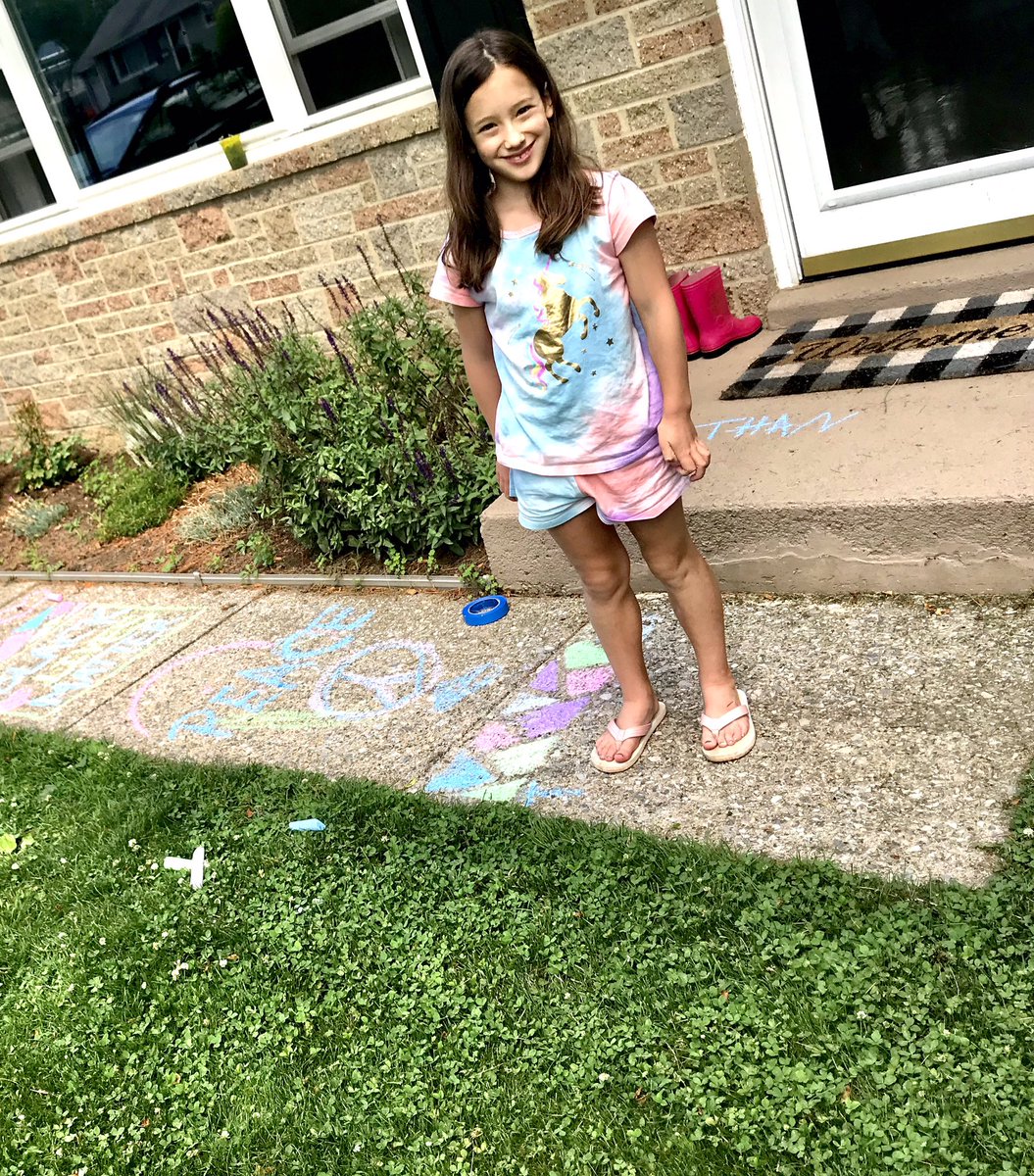 MrsGalajda's tweet photo. LOVE our FHE family and community!! Wish we could’ve been there with you all! We Chalked it Up here at the Galajda household!! #BLMatFHE #FHEBobcats #WeStandWithYou @FernHillES Thank you for putting this together!! @MrsJordan108 https://t.co/p1l29b0gWJ