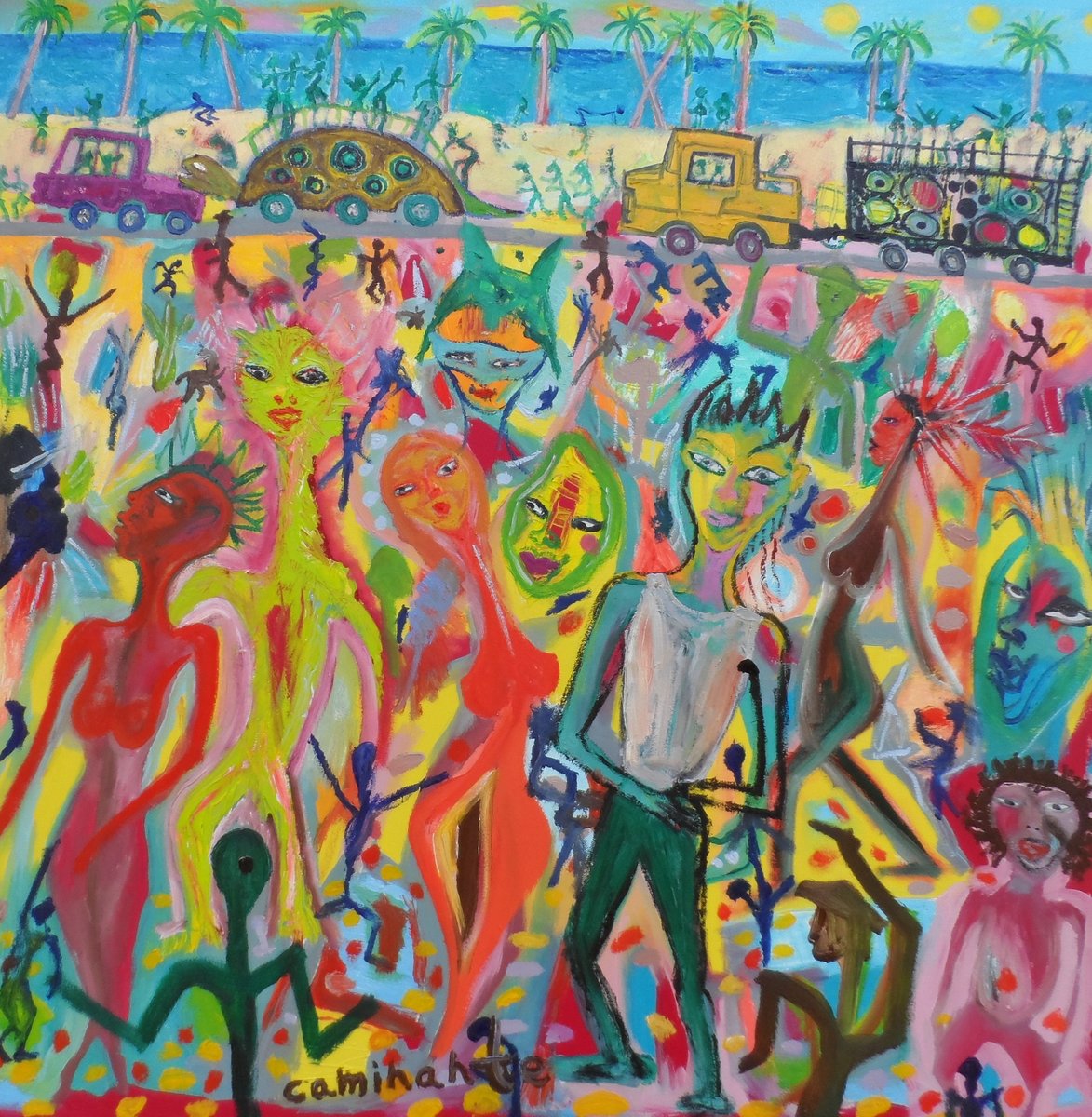 Ofir_Hirsh_Art's tweet photo. Carnival aspirations.
Oil on canvas, created by Ofir Hirsh under the Caminante identity.
#ofirhirsh #caminante #carnaval #carnival #party #fiesta #dancing #bailar #folkart #brasil #dominicanrepublic #trioelectric #naiveart #art #outsiderart #artist https://t.co/YA0LlqY2bq