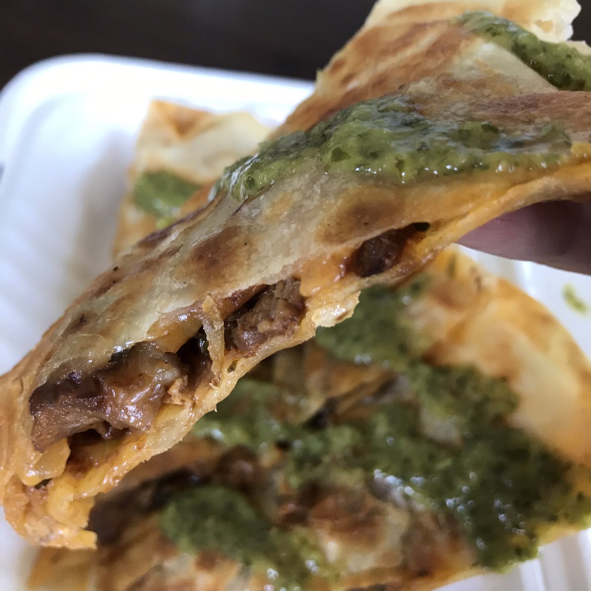chowyumla's tweet photo. One last Blackjack Quesadilla at Kogi Taqueria in Palms on their last day of business. Will be hitting up the @kogibbq truck for my Kogi fix in the future!#kogitaco #kogibbq #roychoi https://t.co/xZIIXK8qV9
