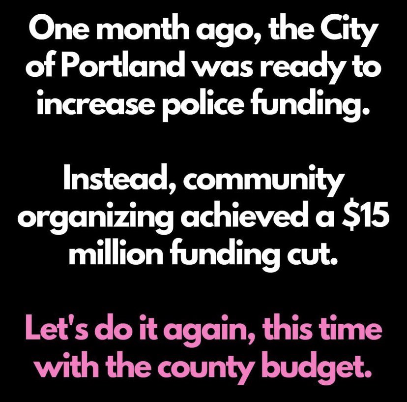 Just because the City of Portland adopted their budget doesn't mean local budget fights are over.Multnomah County is scheduled to adopt their budget this Tuesday. This includes a $6.4 million increase to the Sheriff's Office.