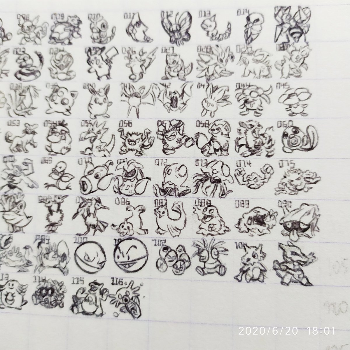 Onimecroco's tweet photo. Ça avance.. (113/896?)
#minidex #challenge #Pokemon https://t.co/d4H28rWwhM