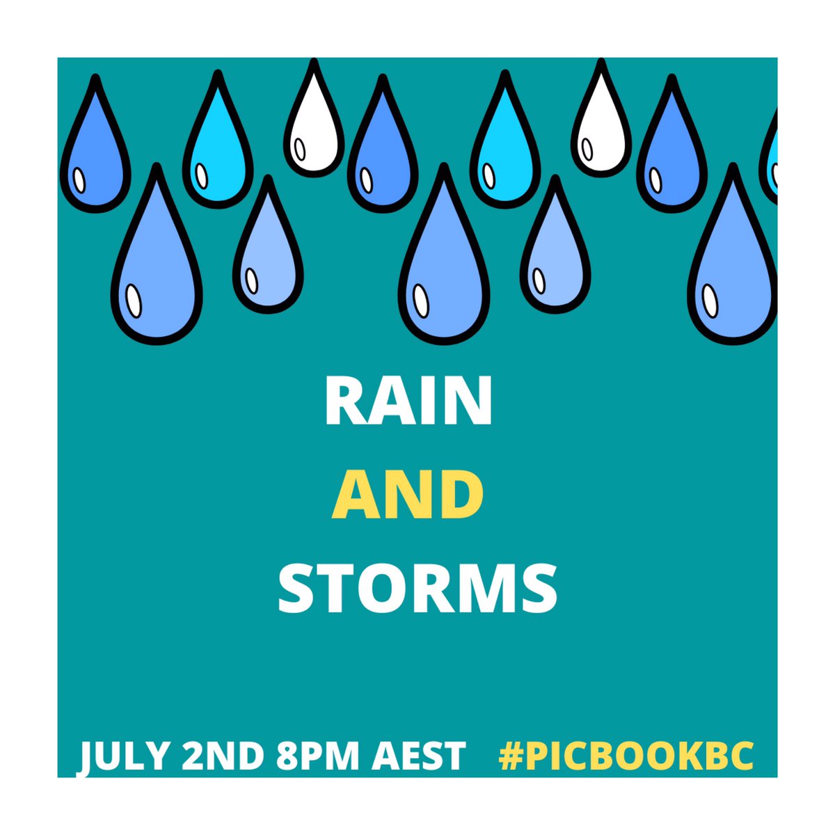 Grab your umbrella! We are chatting ‘Rain and Storms’ at our July picture book chat next Thursday 8pm AEST. Stay tuned for the special guest announcement this week 🎉😃☔️💦